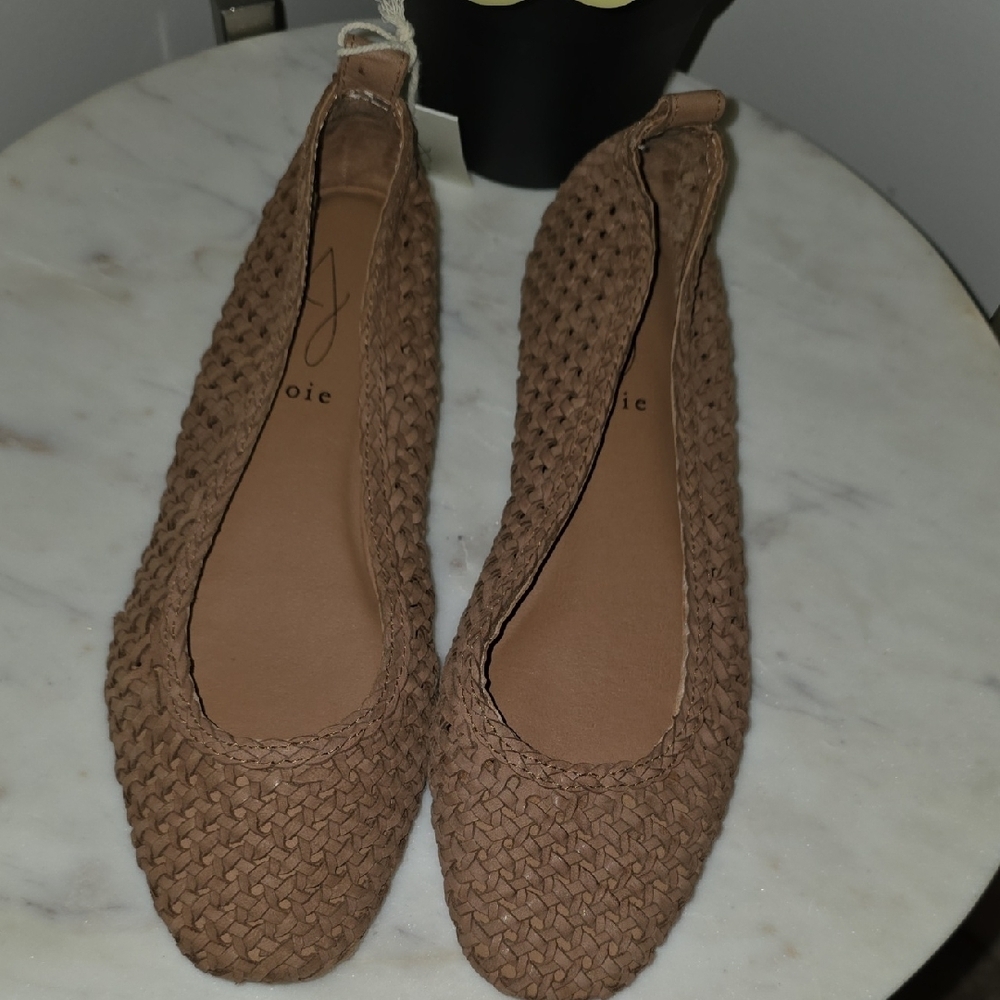 Joie Brown Woven Loafers